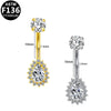 Umbilical Nail Body Puncture Jewelry Zinc Alloy Heart Shape