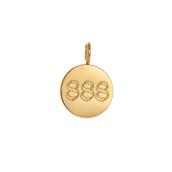 Underwear Pendant Stainless Steel Geometric Pattern Vacuum Plated 18K Gold