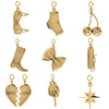 Underwear Pendant Stainless Steel Geometric Pattern Vacuum Plated 18K Gold