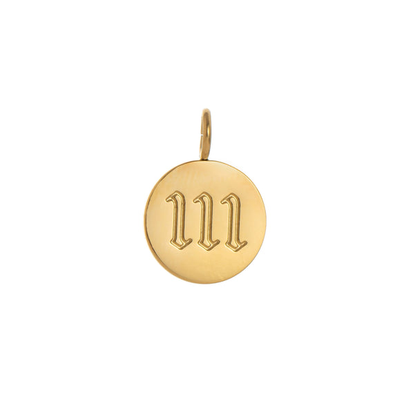 Underwear Pendant Stainless Steel Geometric Pattern Vacuum Plated 18K Gold
