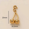 Underwear Pendant Stainless Steel Geometric Pattern Vacuum Plated 18K Gold