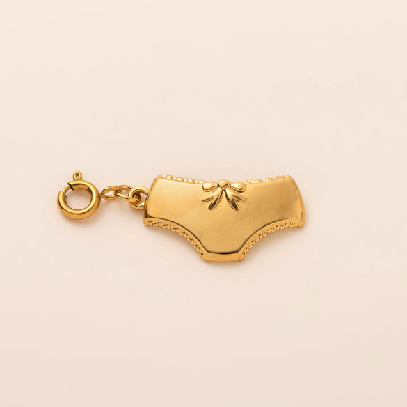 Underwear Pendant Stainless Steel Geometric Pattern Vacuum Plated 18K Gold
