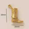 Underwear Pendant Stainless Steel Geometric Pattern Vacuum Plated 18K Gold