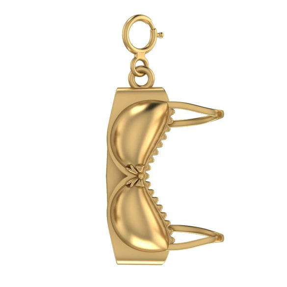 Underwear Pendant Stainless Steel Geometric Pattern Vacuum Plated 18K Gold