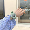 Unicorn Electronic Watch Plastic Case Silicone Strap Sports Style For Men And Women
