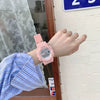 Unicorn Electronic Watch Plastic Case Silicone Strap Sports Style For Men And Women