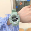 Unicorn Electronic Watch Plastic Case Silicone Strap Sports Style For Men And Women
