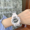 Unicorn Electronic Watch Plastic Case Silicone Strap Sports Style For Men And Women
