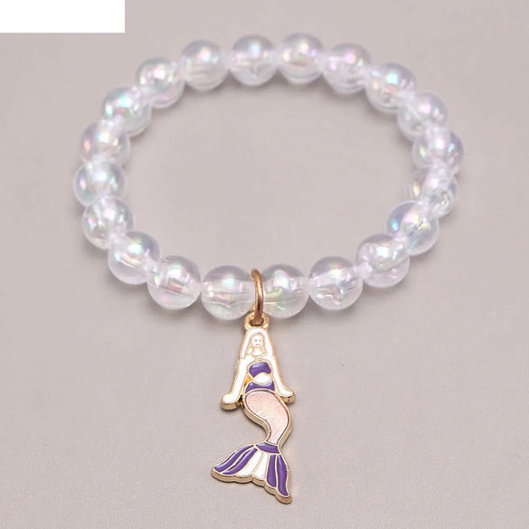 Oil Drop Children'S Color Acrylic Children'S Beaded Bracelet