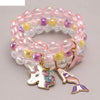 Oil Drop Children'S Color Acrylic Children'S Beaded Bracelet