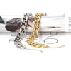 Unique Creative Gold Plated Resin Geometric Water Wave Chain Punk Style Short Necklace For Women