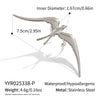 Unique Design Swallow Animal Zodiac Gold Plated Titanium Steel Ring For Girls Electroplated Jewelry Accessory