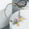 Unisex Adjustable Alloy Bracelet With Pineapple Fruit Pendant And Dripping Oil Finish Fashion Jewelry Accessory