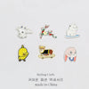 Unisex Alloy Cartoon Style Electroplated Windmill Brooch Collar Pin Buckle Pin