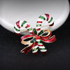 Unisex Alloy Christmas Tree Brooch Pin With Colorful Artificial Gemstone Inlay And Cartoon Design