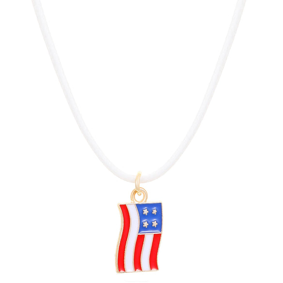 Unisex Alloy Pendant Necklace With Bow Letter Fivepointed Star Pattern And Wax Line Rope Chain Electroplated
