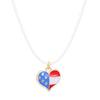 Unisex Alloy Pendant Necklace With Bow Letter Fivepointed Star Pattern And Wax Line Rope Chain Electroplated