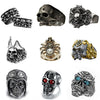 Unisex Alloy Skull Spider Ring With Electroplated Finish Geometric Design And Hip Hop Cartoon Character Style