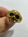 Unisex Alloy Skull Spider Ring With Electroplated Finish Geometric Design And Hip Hop Cartoon Character Style