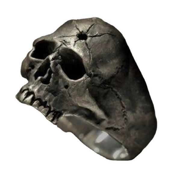Unisex Alloy Skull Spider Ring With Electroplated Finish Geometric Design And Hip Hop Cartoon Character Style