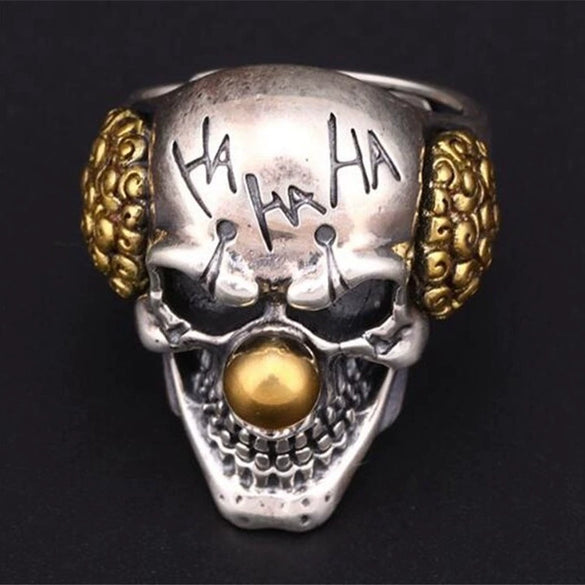 Unisex Alloy Skull Spider Ring With Electroplated Finish Geometric Design And Hip Hop Cartoon Character Style