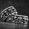 Unisex Alloy Skull Spider Ring With Electroplated Finish Geometric Design And Hip Hop Cartoon Character Style