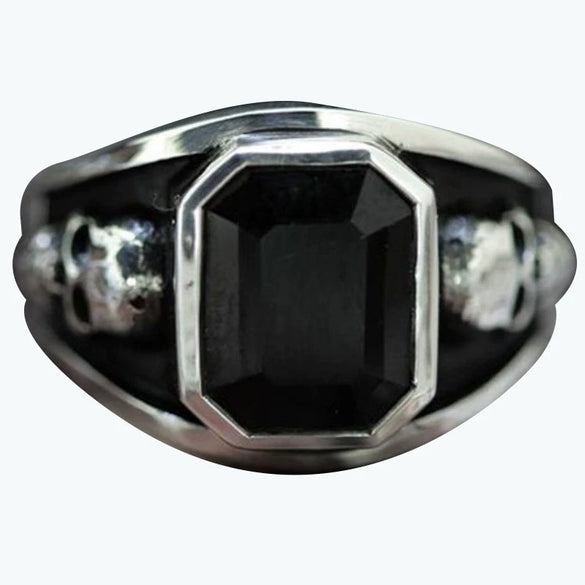 Unisex Alloy Skull Spider Ring With Electroplated Finish Geometric Design And Hip Hop Cartoon Character Style