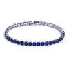 Unisex And Women's Hiphop Copper Geometric Micropaved Zircon Bracelets With Glass Design