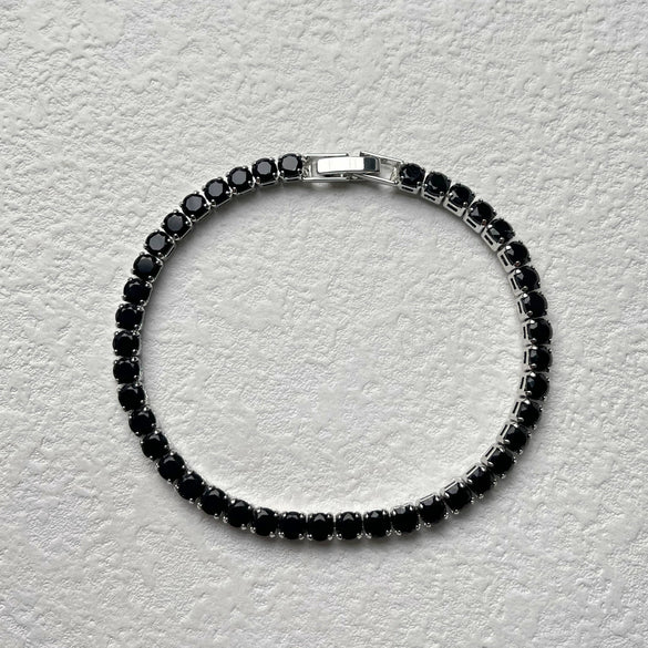 Unisex And Women's Hiphop Copper Geometric Micropaved Zircon Bracelets With Glass Design