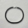 Unisex And Women's Hiphop Copper Geometric Micropaved Zircon Bracelets With Glass Design