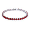 Unisex And Women's Hiphop Copper Geometric Micropaved Zircon Bracelets With Glass Design