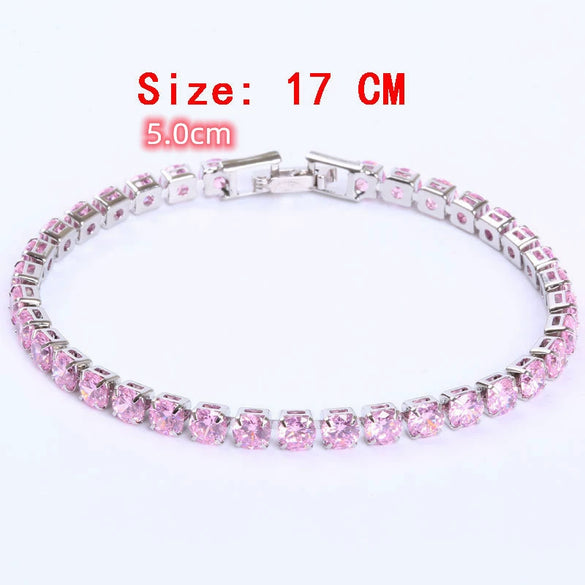 Unisex And Women's Hiphop Copper Geometric Micropaved Zircon Bracelets With Glass Design