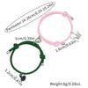 Unisex Beads Alloy Magnetic Bracelet With Crown And Diamond Design