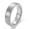 Unisex Black Electroplated Tungsten Steel Ring With Curved Geometric Minimalist Design