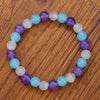 Unisex Bohemian Retro Semiprecious Stone Handmade Beaded Geometric Pattern Bracelet