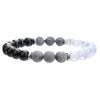 Unisex Bohemian Retro Semiprecious Stone Handmade Beaded Geometric Pattern Bracelet