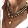Unisex Brass Ushaped Collarbone Necklace With Box Chain Electroplated Geometric Design And Simple Streetwear Style