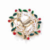 Unisex Cartoon Elk Brooch With Electroplated Alloy Finish Christmas Animal Pin For Men And Women