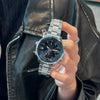 Unisex Casual Alloy Band Round Dial Wrist Watch
