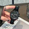 Unisex Casual Alloy Band Round Dial Wrist Watch