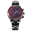 Unisex Casual Alloy Band Round Dial Wrist Watch