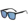 Unisex Casual Solid Color Ac Square Full Frame Sunglasses