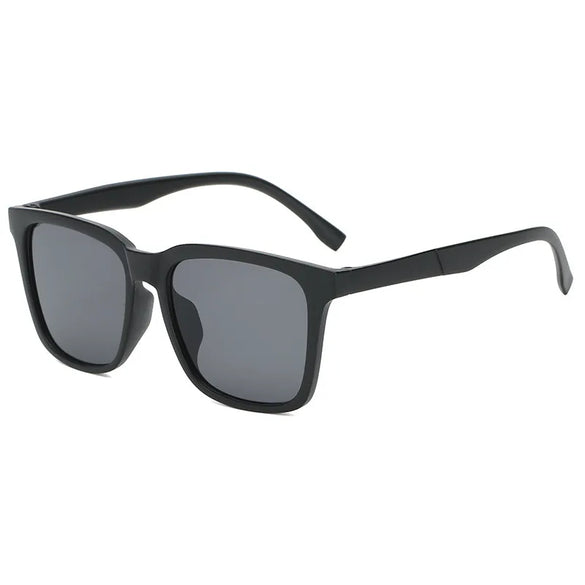 Unisex Casual Solid Color Ac Square Full Frame Sunglasses