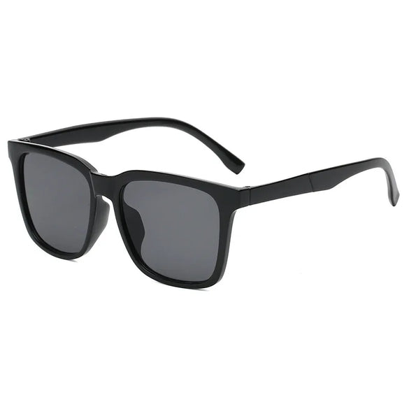 Unisex Casual Solid Color Ac Square Full Frame Sunglasses
