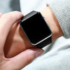 Unisex Casual Square Silicone And Plastic Led Electronic Watch