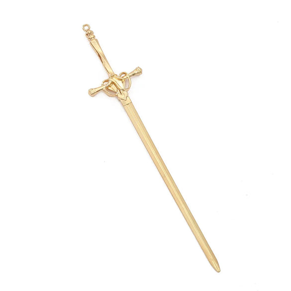 Unisex Chinoiserie Retro Ethnic Style Geometric Sword Alloy Plating Hairpin