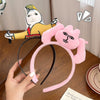 Unisex Cloth Handmade Funny Pink Rabbit Hair Hoop Hair Accessories