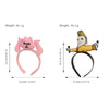 Unisex Cloth Handmade Funny Pink Rabbit Hair Hoop Hair Accessories