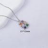 Unisex Copper Animal Zodiac Pendant Necklace With Electroplating And O Word Chain Simple Style