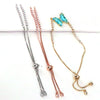 Unisex Copper 18K Gold Electroplated Round Pushpull Bracelet Semifinished Jewelry With White Zirconium